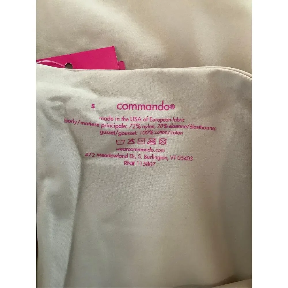 Commando Women's Small Beige Half Slip Control Shorts Mini Skirt Office C12-1